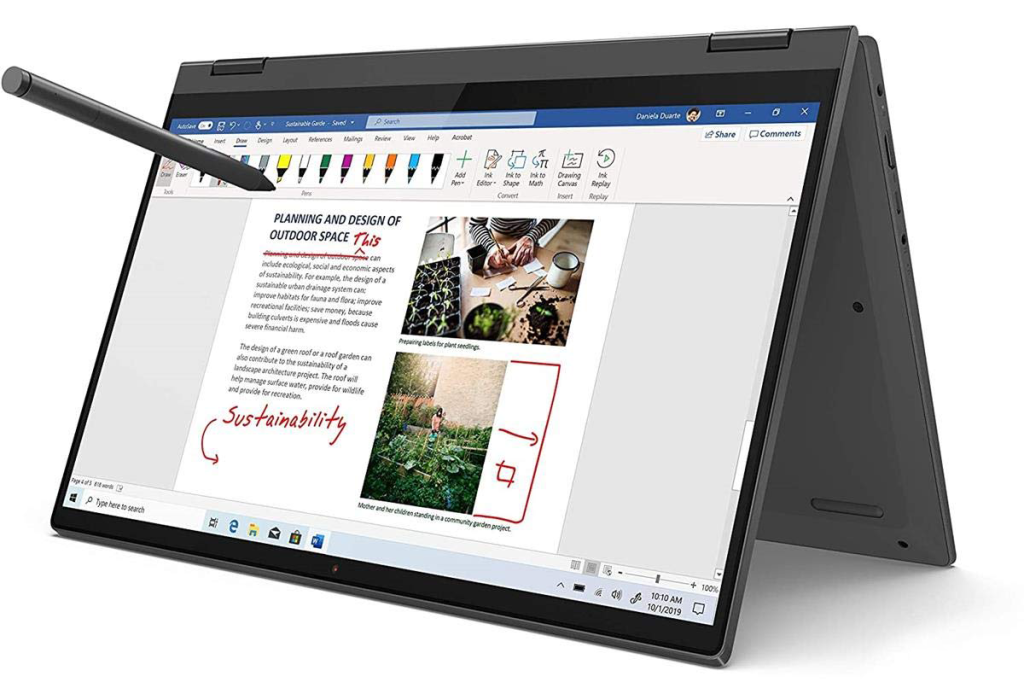 Students laptop: Lenovo IdeaPad Flex 5: 2-in-1 Versatility