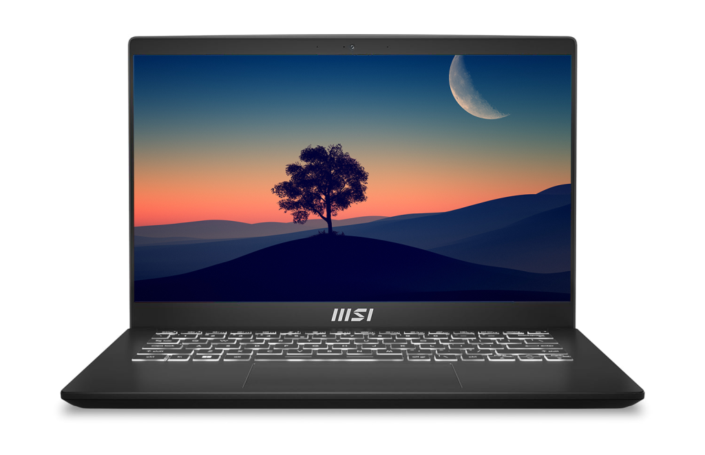 Students laptop: MSI Modern 14: Power for Creative Tasks